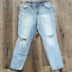 Old Navy Light Blue Distressed Skinny Jeans
